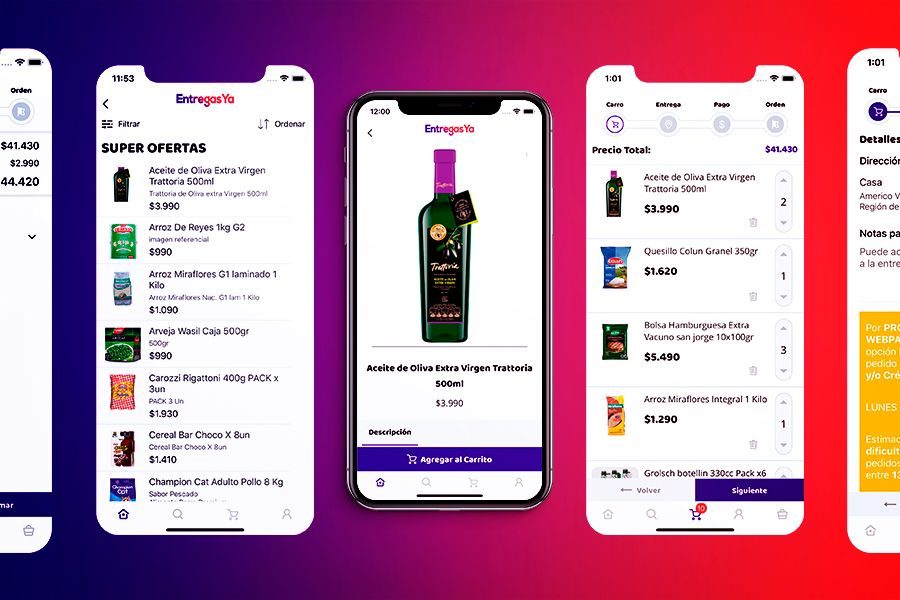 App EntregasYa, supermercado a domicilio, hecha por Atumis